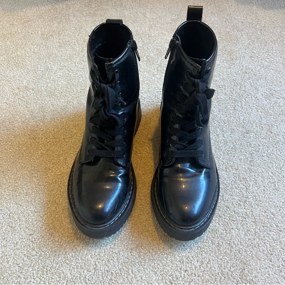 Madden Girl Faux Leather Lace Up Combat Boot - 7 - Picture 3 of 5